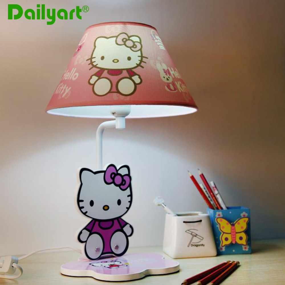 Hello Kitty Pink Children Table Lamp For Bedroomstudy Room with dimensions 1000 X 1000