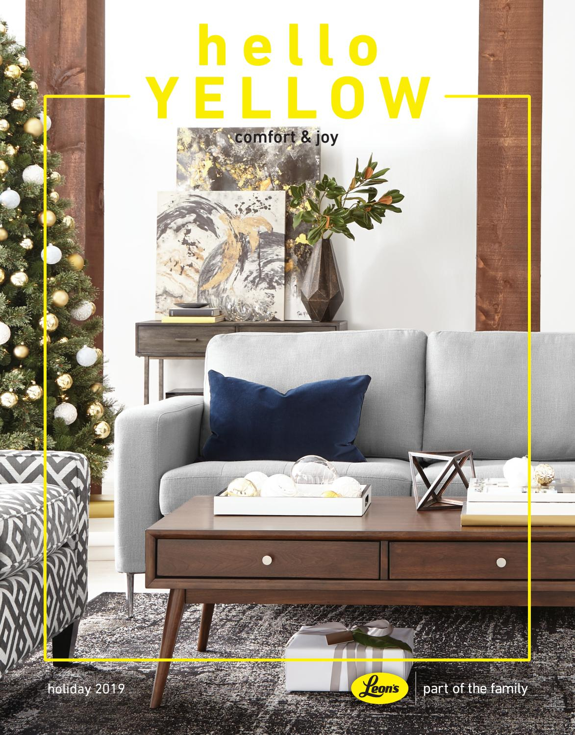 Hello Yellow Holiday 2019 Leons Furniture Issuu for proportions 1173 X 1500