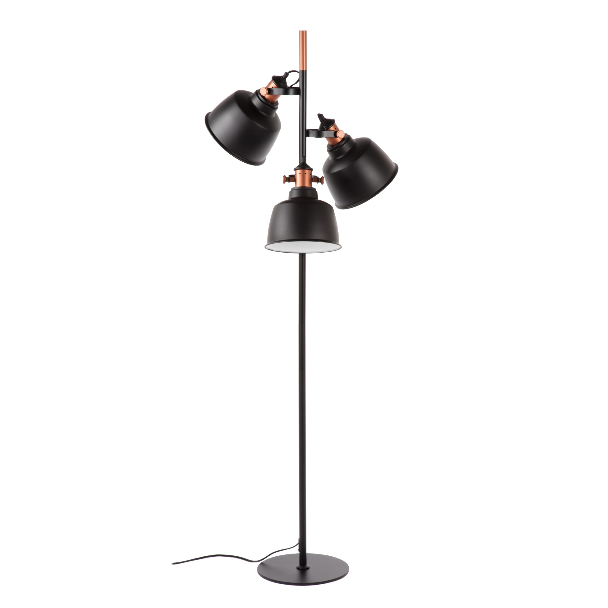 Hentz Three Light Floor Lamp Matt Black within sizing 2000 X 2000