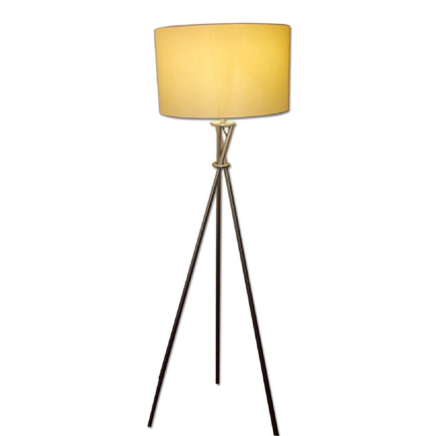 Hextra Tripod Floor Lamp In Brushed Nickel Decorate with regard to size 1500 X 1500