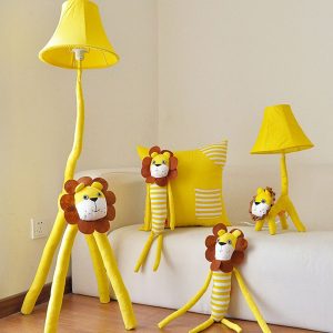 High Quality Led Yellow Lion Kids Floor Lamp Cartoon Decor throughout sizing 1000 X 1000