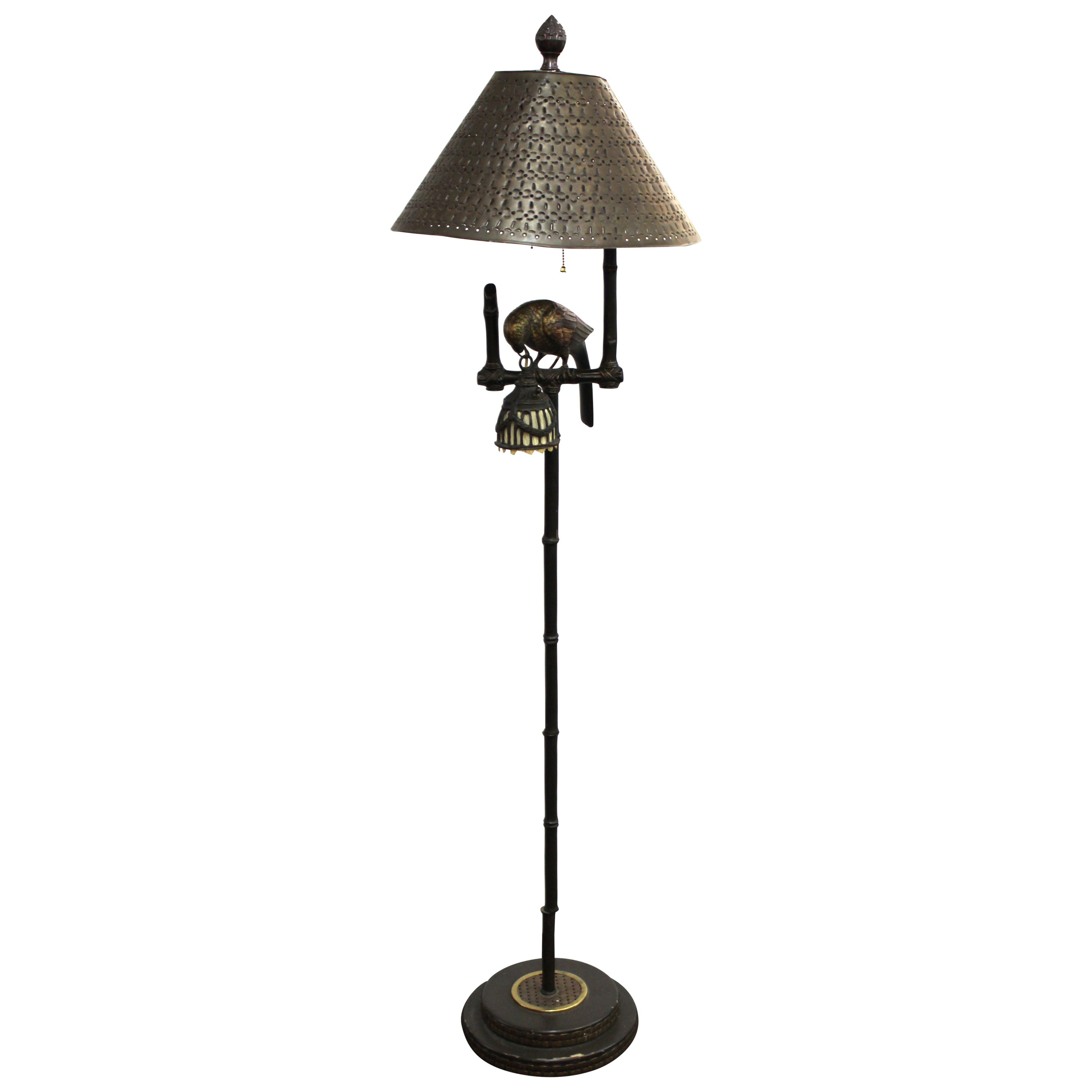 Hollywood Regency Bronze Floor Lamp With Parrot with regard to size 3000 X 3000