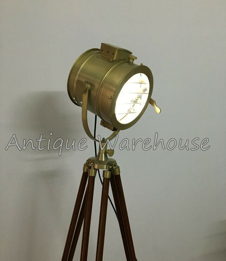 Hollywood Studio Modern Floor Lamp Nautical Tripod Marine intended for proportions 868 X 1000
