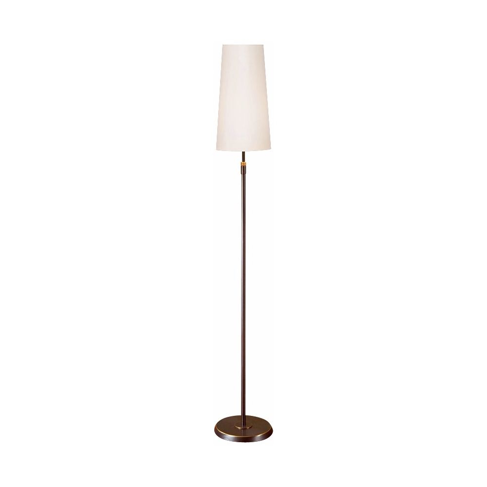 Holtkoetter Hand Brushed Old Bronze White Narrow Floor Lamp within sizing 1000 X 1000