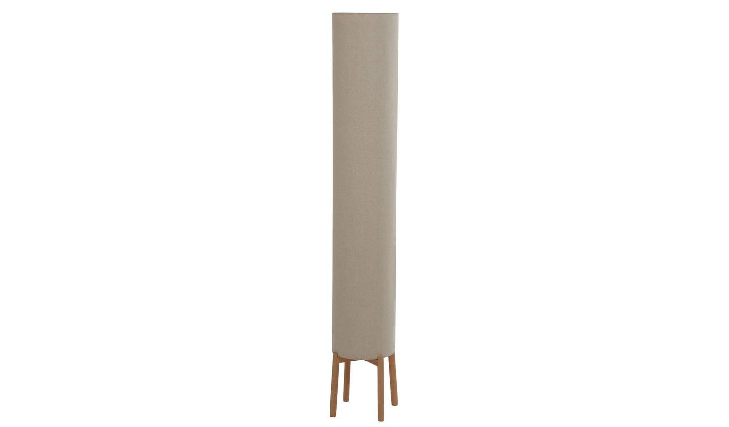 Home Dacol Wooden Column Linen Effect Floor Lamp In 2019 with regard to measurements 1500 X 880