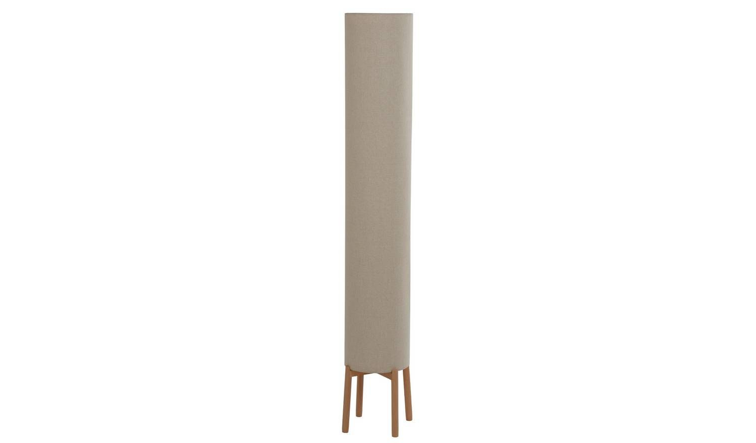 Home Dacol Wooden Column Linen Effect Floor Lamp In 2019 within dimensions 1500 X 880