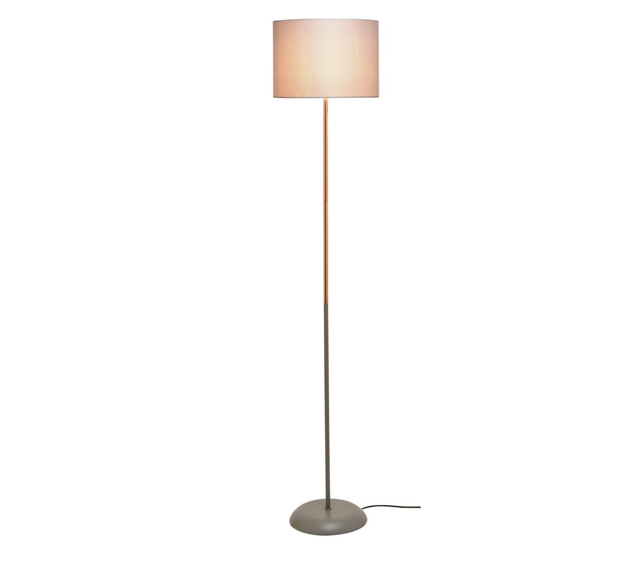 Home Duno Floor Lamp Grey Copper Woodhams Flat Copper inside proportions 1240 X 1116