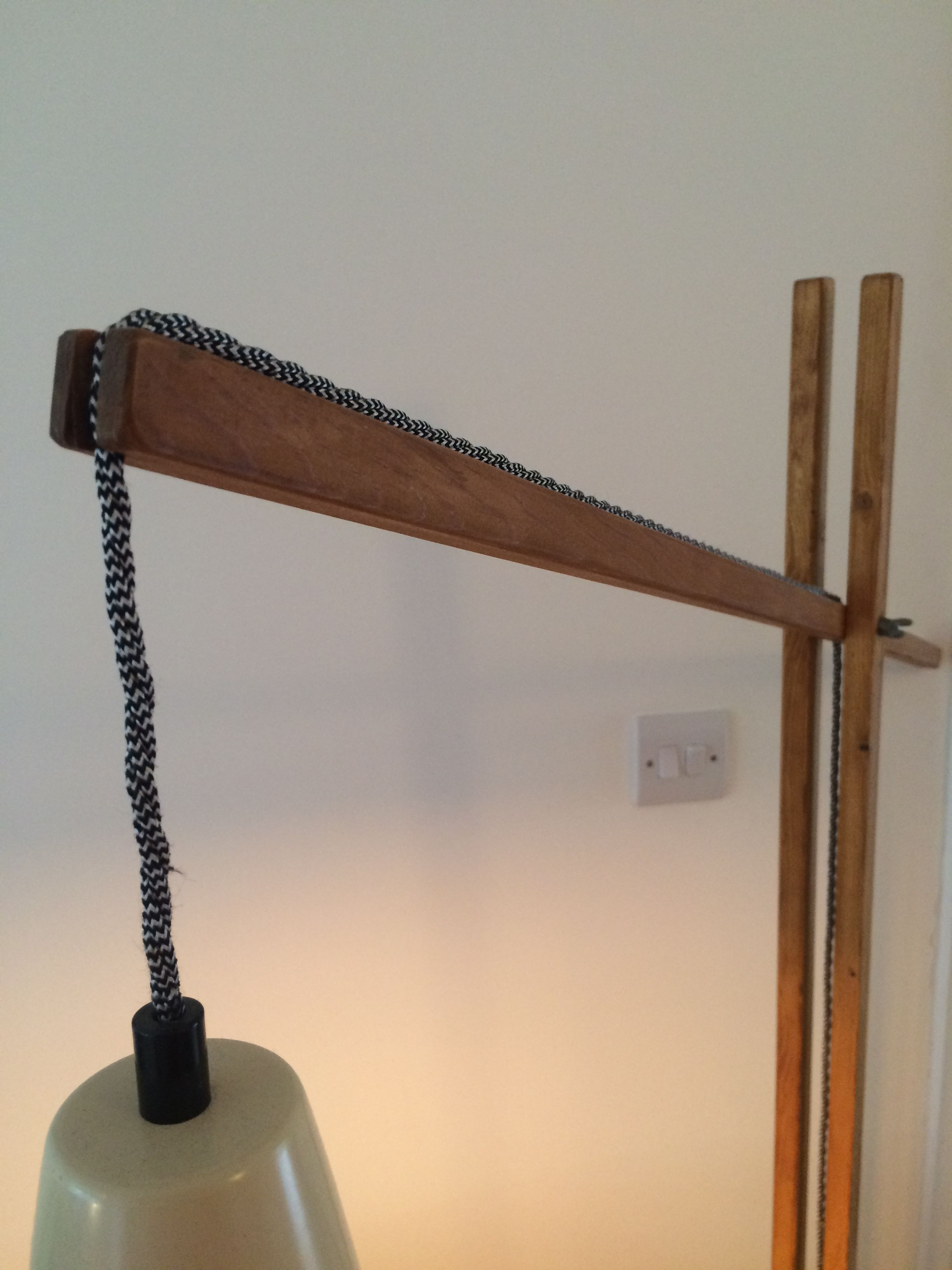 Home Made Floor Lamp Arm Detail Diy Floor Lamp Lamp within proportions 2448 X 3264