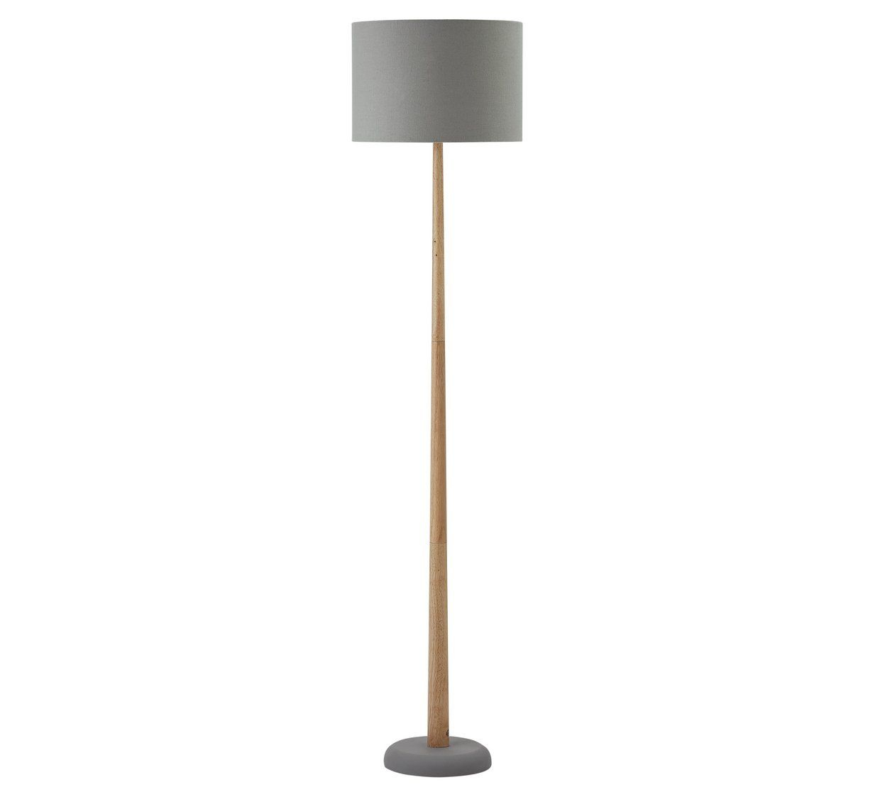 Home Oslo Wooden Stem Floor Lamp Grey Wooden Floor Lamps throughout proportions 1240 X 1116