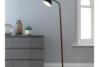 Home Ruscombe Floor Lamp Dark Wood Black Black Floor inside proportions 1536 X 1382