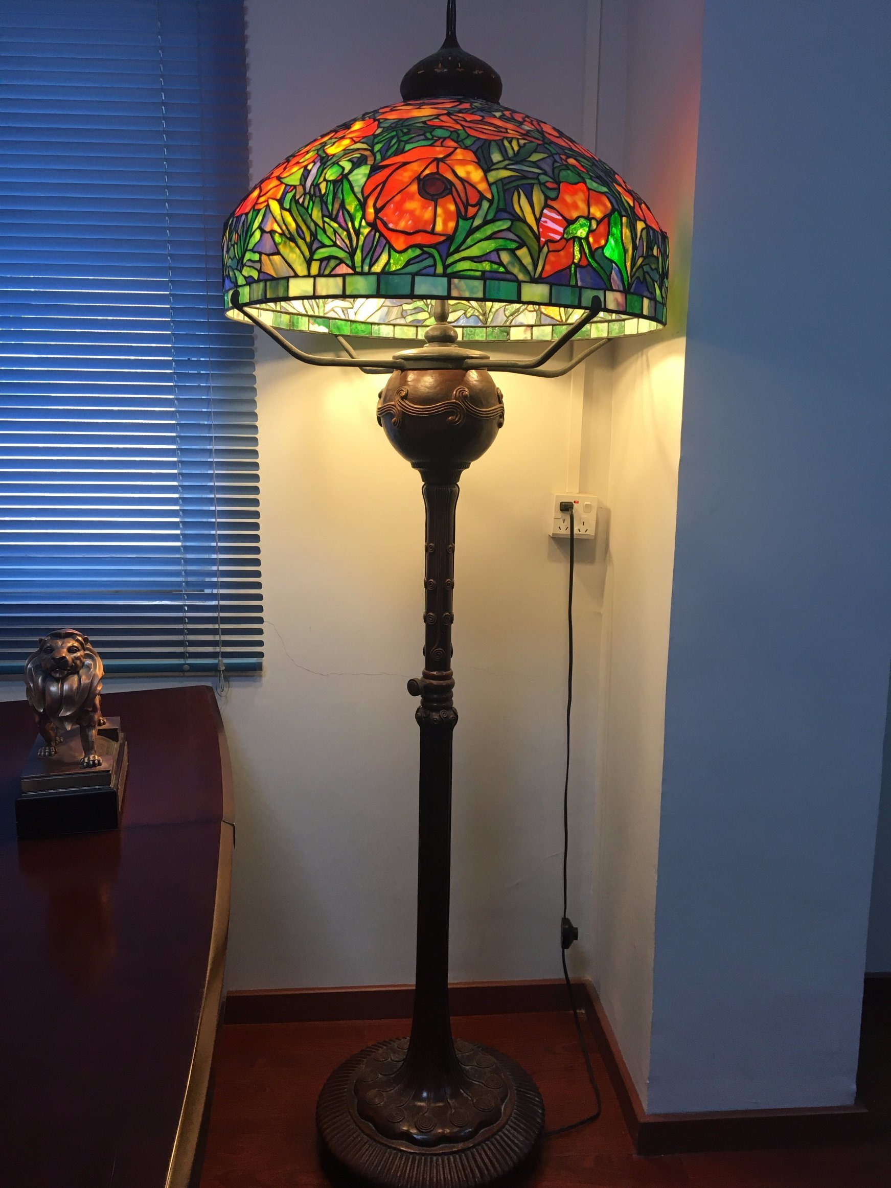 Hot Item Tiffany Style Stained Glass Floor Lamp With Handmade Stained Glass regarding measurements 1743 X 2324