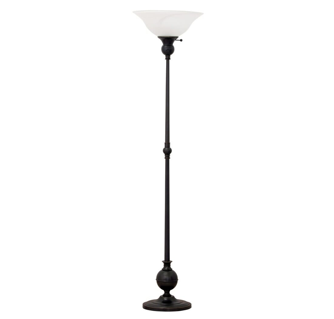 House Of Troy Essex 69 Torchiere Floor Lamp In Oil Rubbed Bronze for size 1100 X 1051