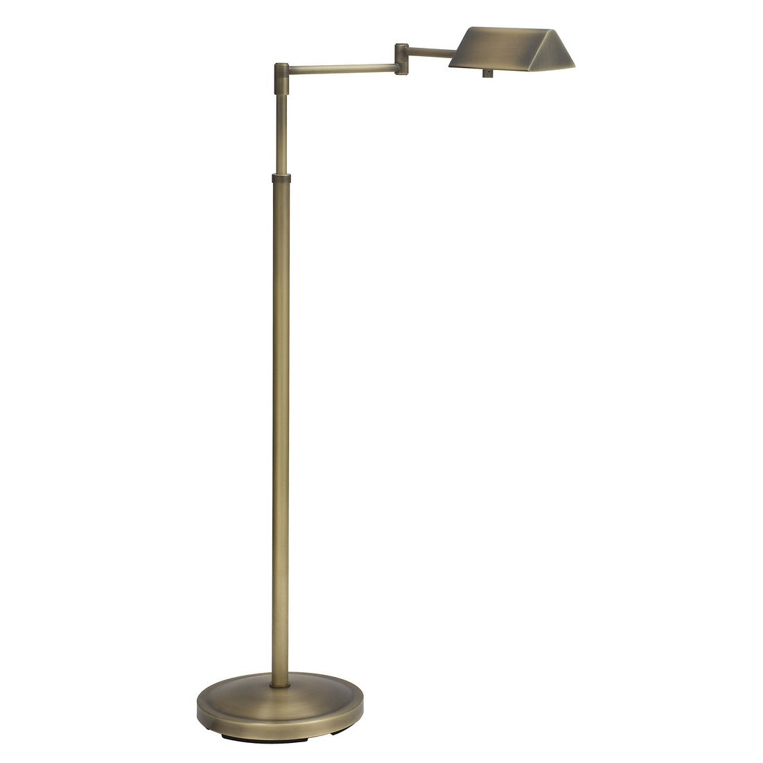 House Of Troy Pin400 Pinnacle 1 Light Adjustable Height Swing Arm Floor Lamp pertaining to dimensions 1101 X 1101