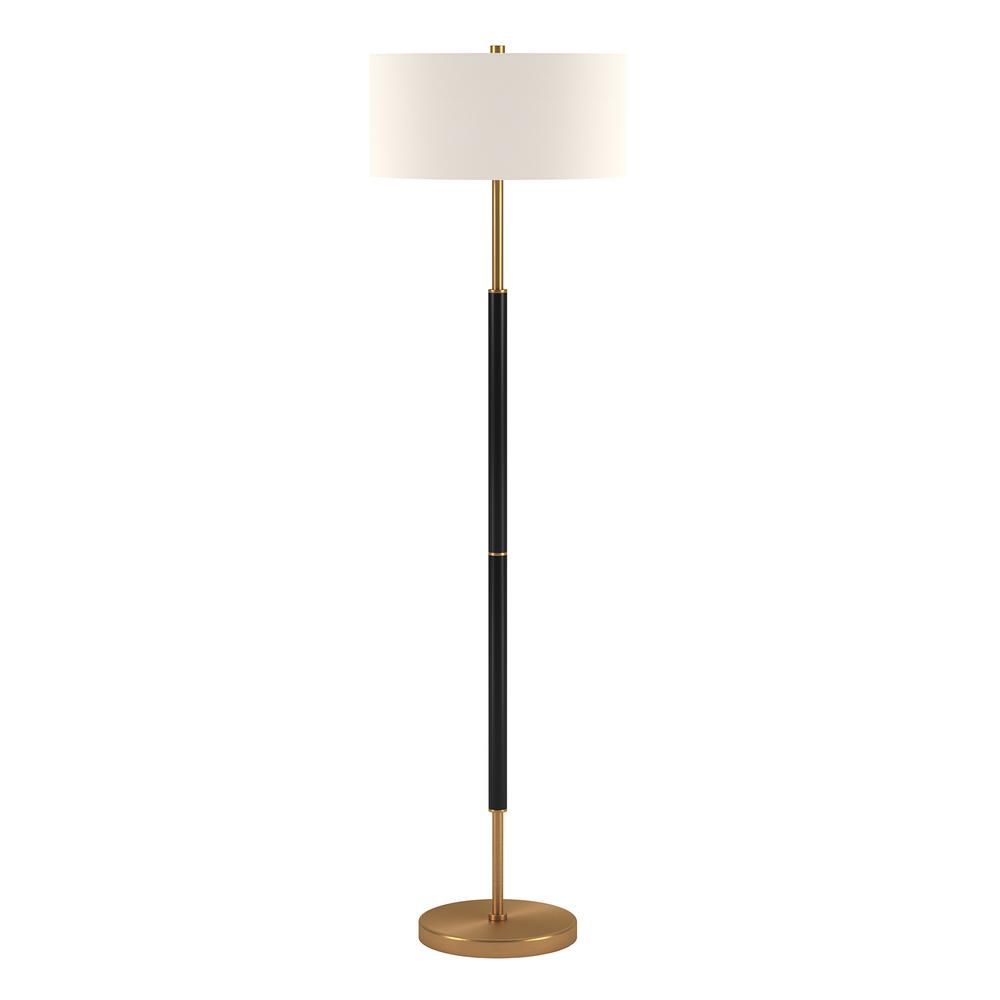 Hudsoncanal Simone 615 In Matte Black And Brass Floor Lamp with regard to sizing 1000 X 1000