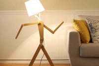 Humanoid Lamp Wood Floor Lamp Wooden Floor Lamps Room Lamp inside size 900 X 900