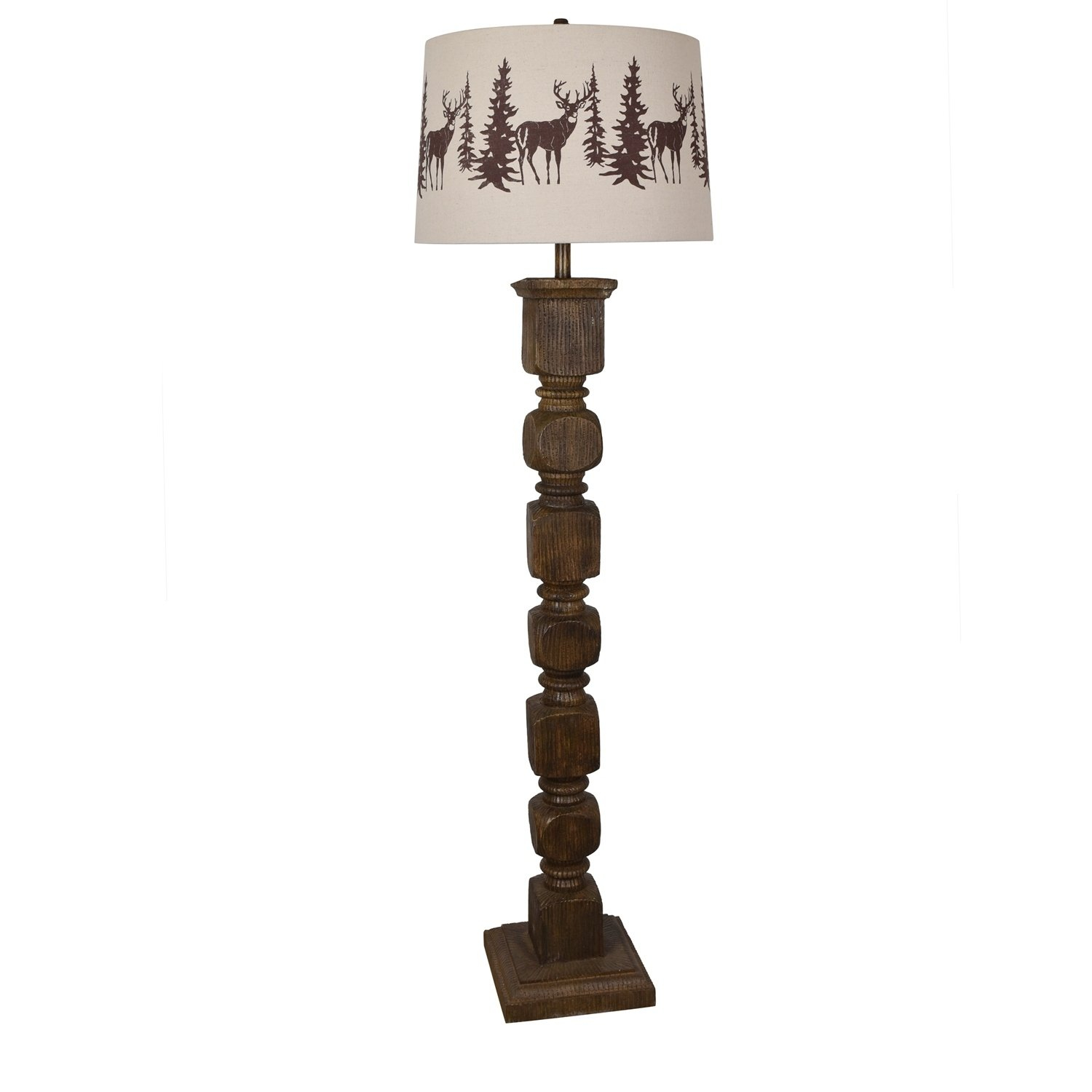 Hunt Walnut 62 Inch Floor Lamp Na Brown Products In for size 1500 X 1500