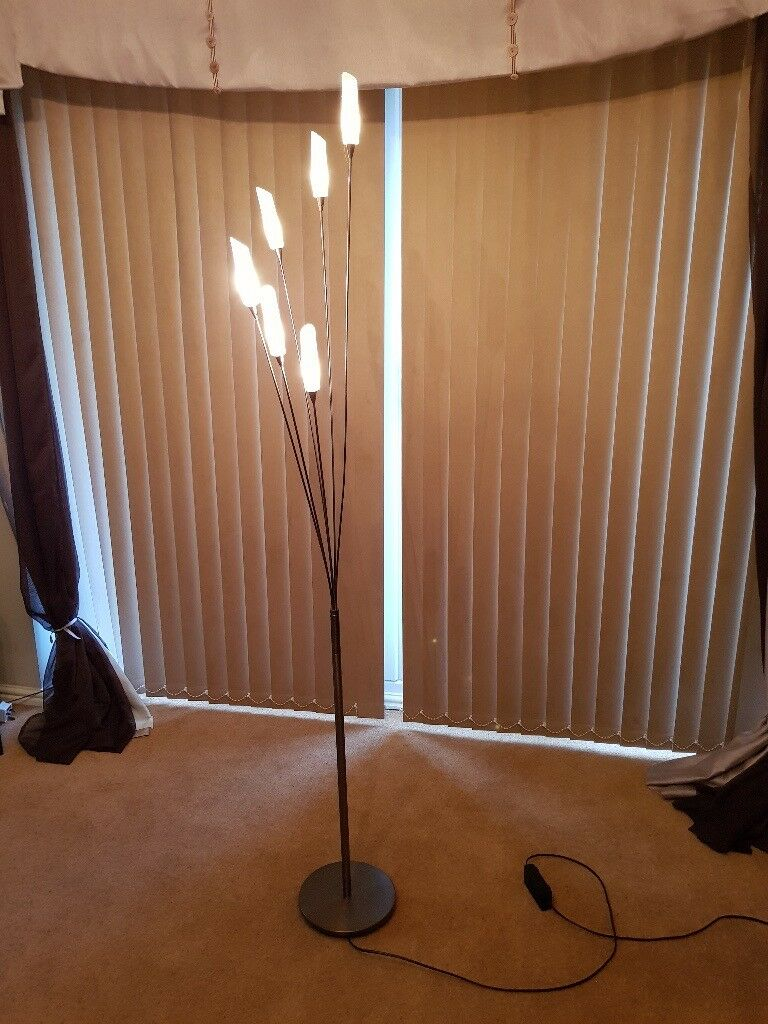 Hyatt 6 Light Floor Lamp Satin Nickel In Hartlepool County Durham Gumtree regarding dimensions 768 X 1024