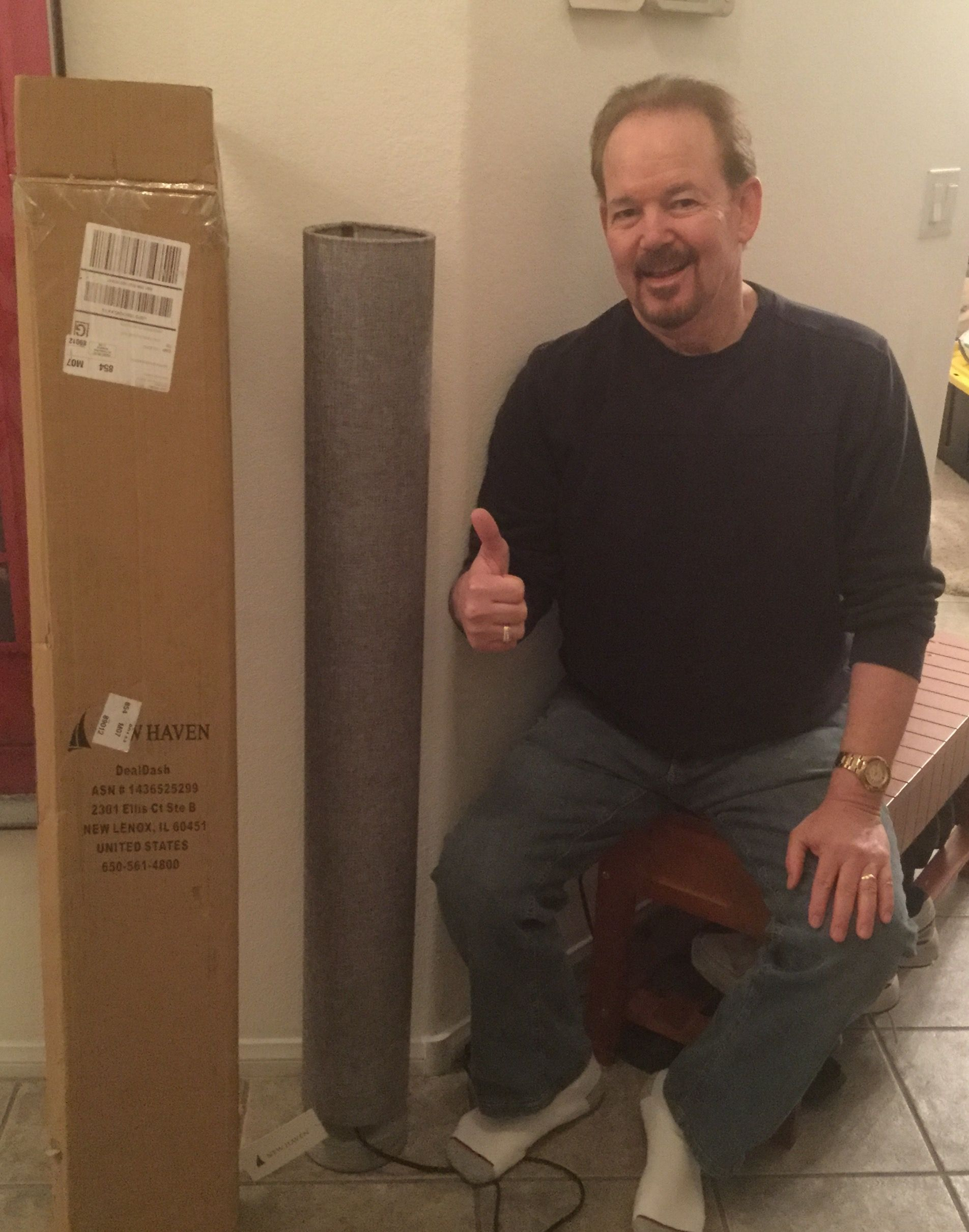 I Won This New Haven Large Column Floor Lamp Worth 370 For pertaining to measurements 1904 X 2422