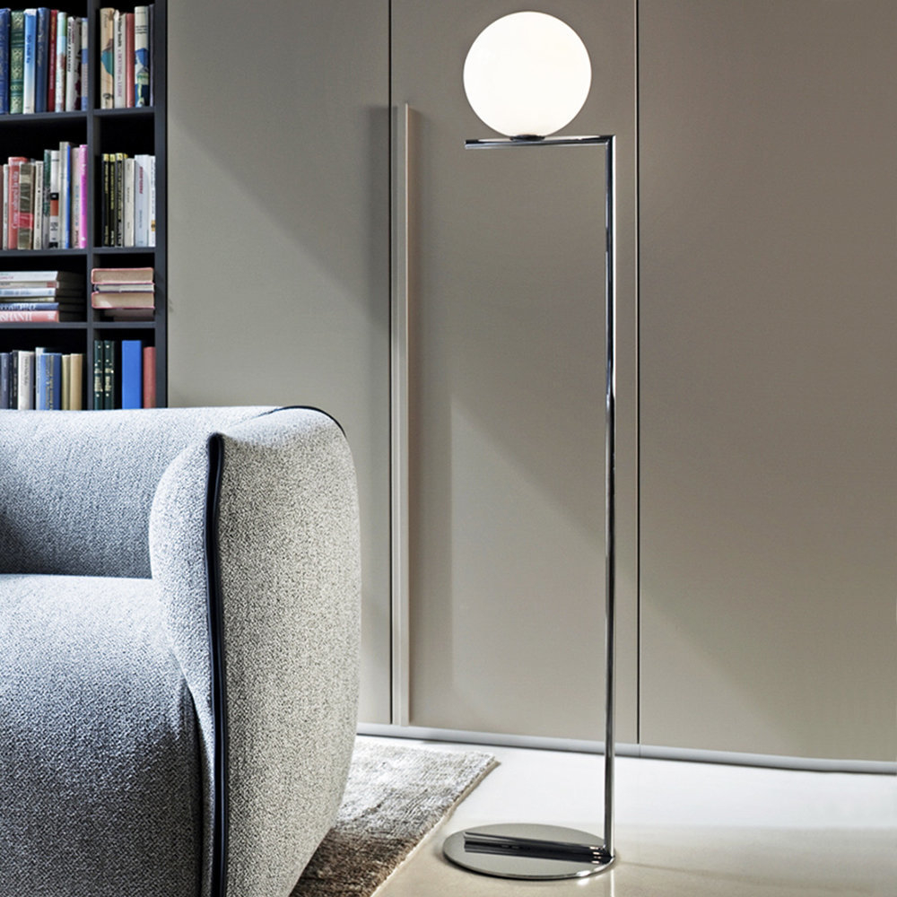 Ic Floor Lamp Chrome F1 pertaining to size 1000 X 1000