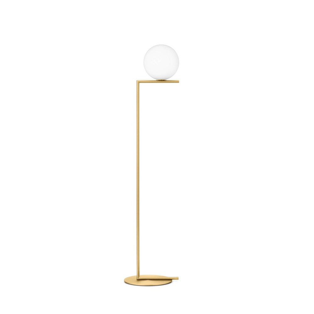 Ic Lights F Dimmable Floor Lamp Brass Or Chrome throughout proportions 1000 X 1000