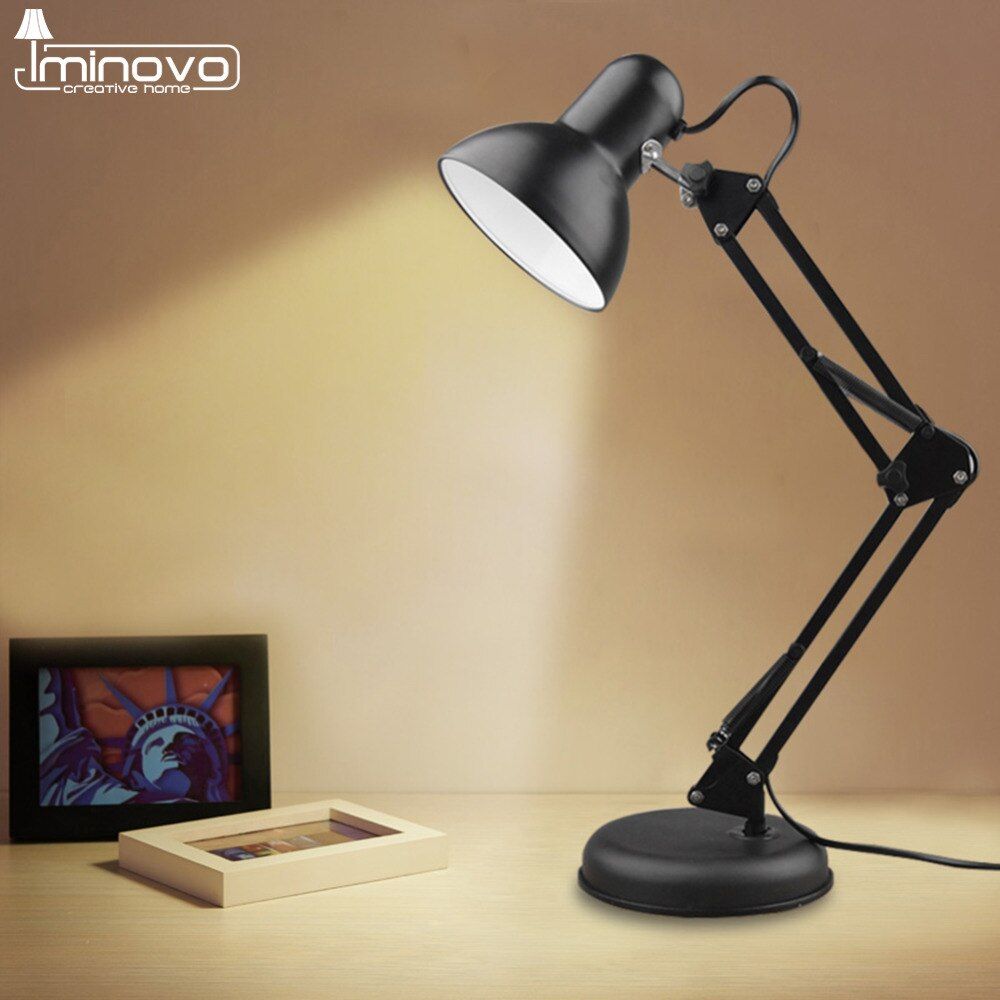 Iminovo Desk Lamps With Clip Stand Lamp For Bedroom E27 for proportions 1000 X 1000
