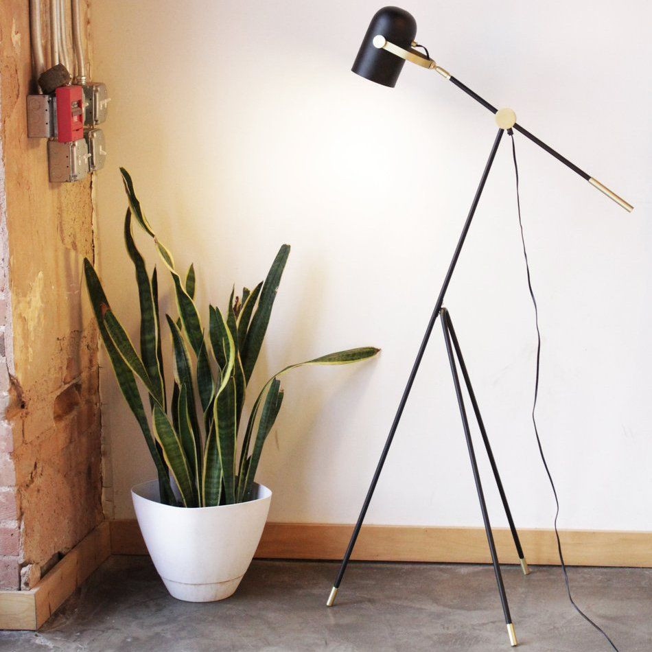 Industrial 1 Light Tripod Directional Floor Lamp In 2019 inside dimensions 950 X 950