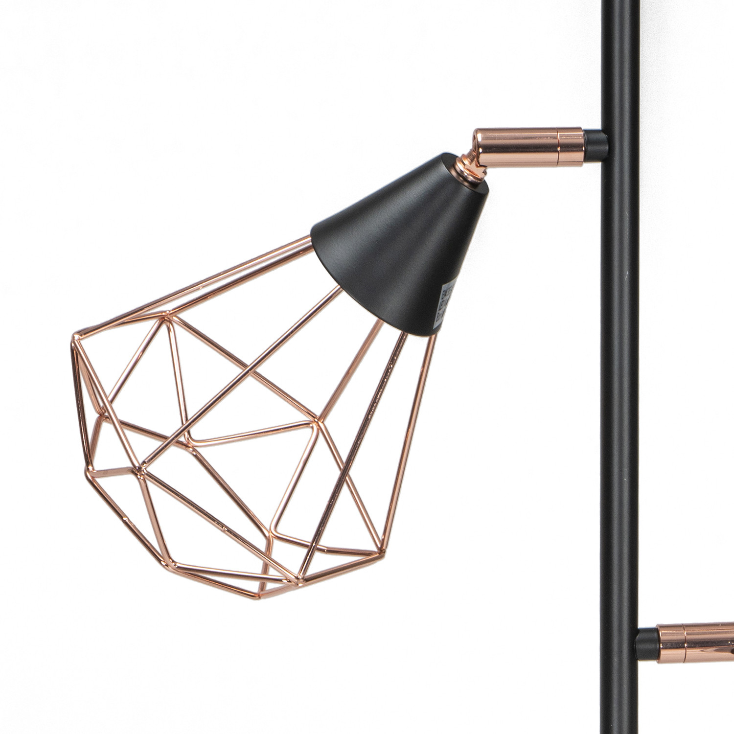 Industrial Copper 3 Cage Floor Lamp for measurements 1500 X 1500