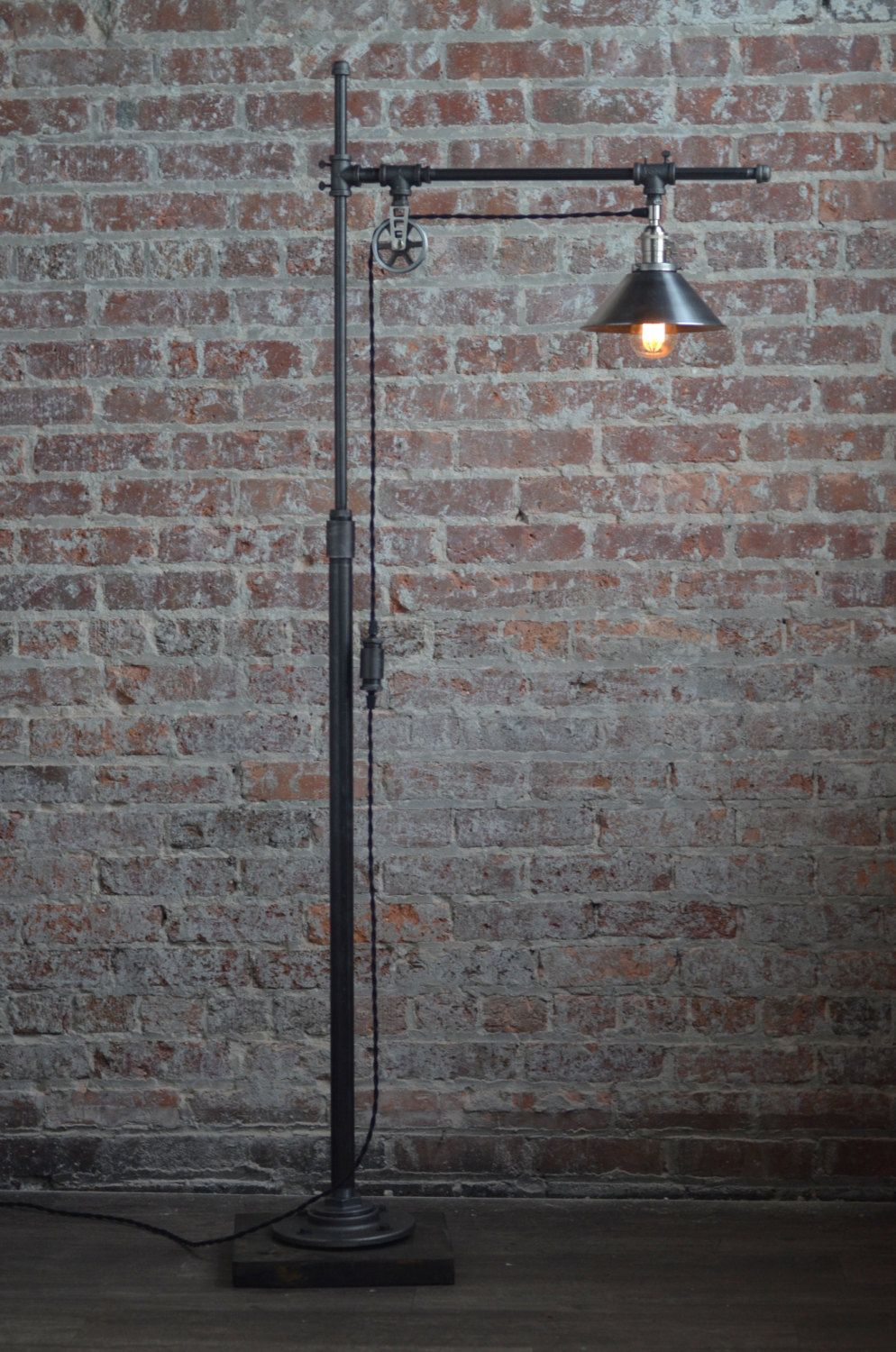 Industrial Standing Lamp Reading Floor Lamp Pipe Lamp throughout measurements 994 X 1500
