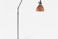 Industrial Style Bronze Adjustable Floor Lamp With Copper Shade inside size 1400 X 1400