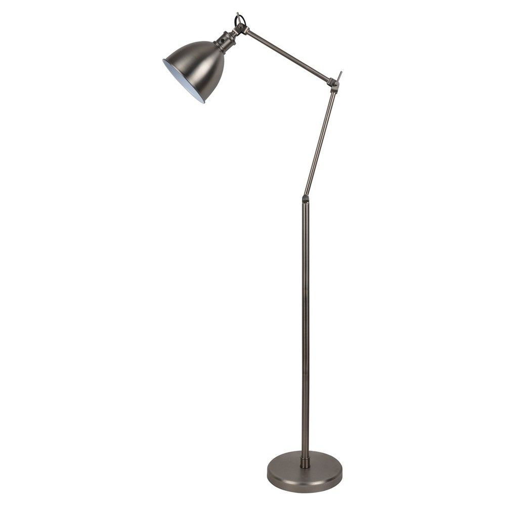 Industrial Task Floor Lamp Pewter Includes Energy Efficient for measurements 1000 X 1000