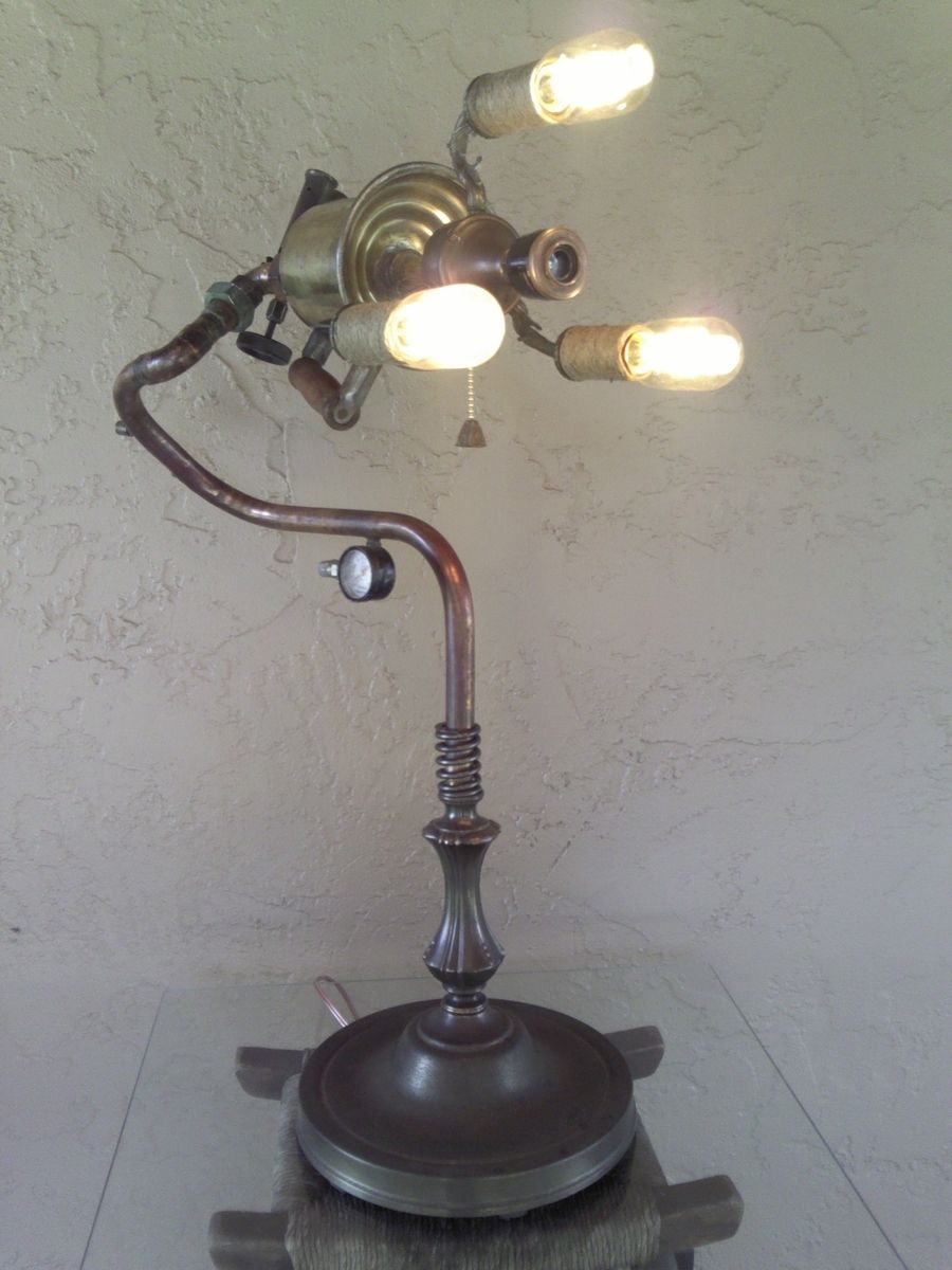 Industrialsteampunk Edison Light Vintage Torch Table Lamp in proportions 900 X 1200