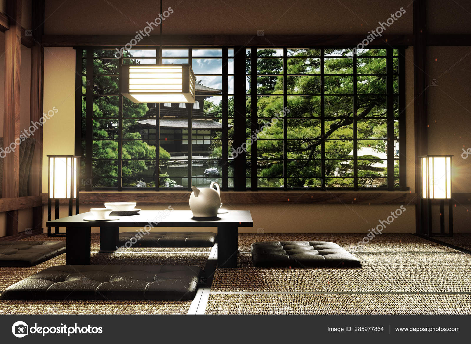 Interior Designmodern Living Room With Tablelamptatami pertaining to sizing 1600 X 1167