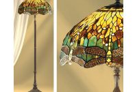 Interiors 1900 64071 Green Dragonfly 3 Light Tiffany Floor Lamp for sizing 1000 X 1000