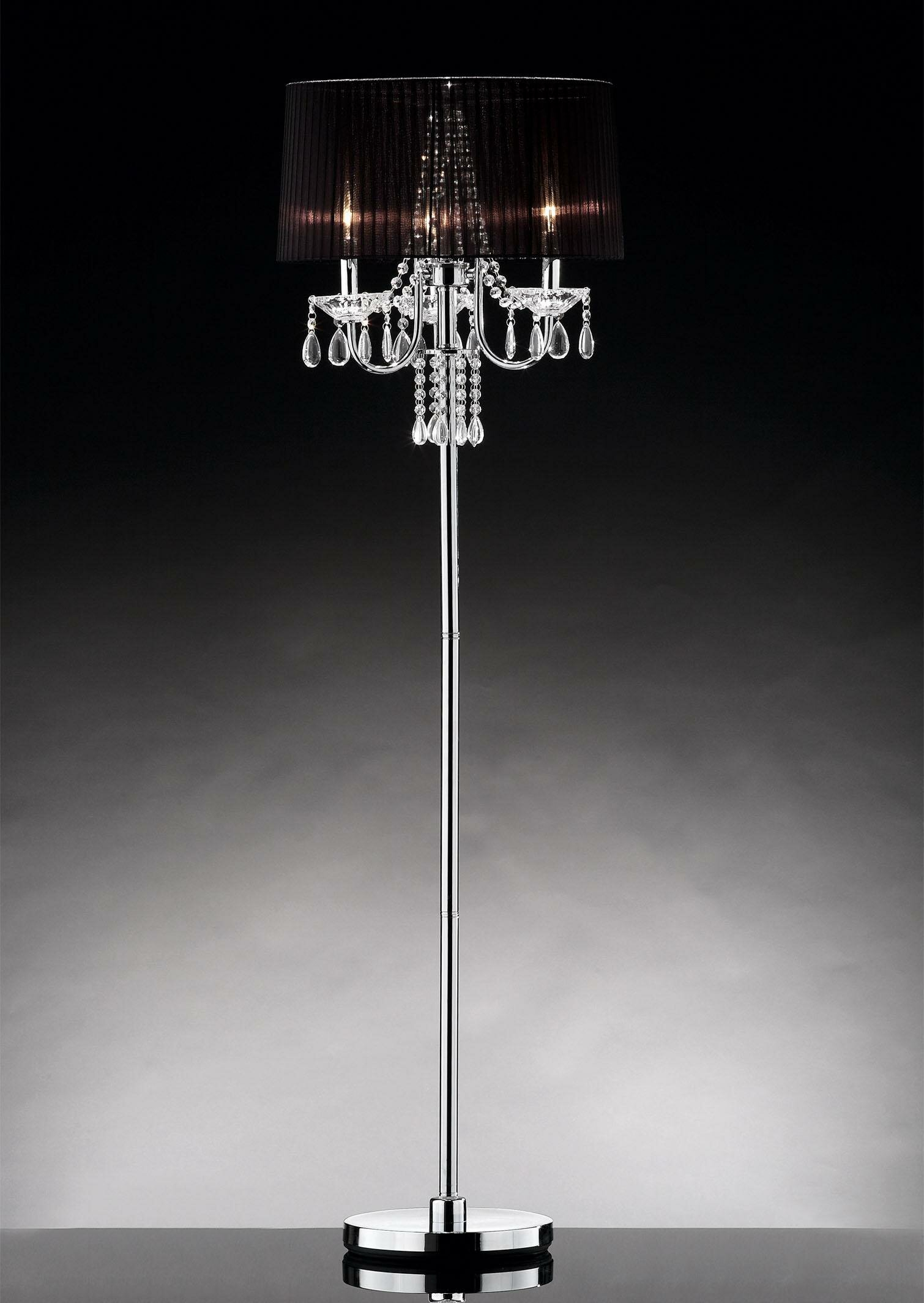 Ishaan Crystal Drop 5975 Candelabra Floor Lamp inside measurements 1510 X 2128