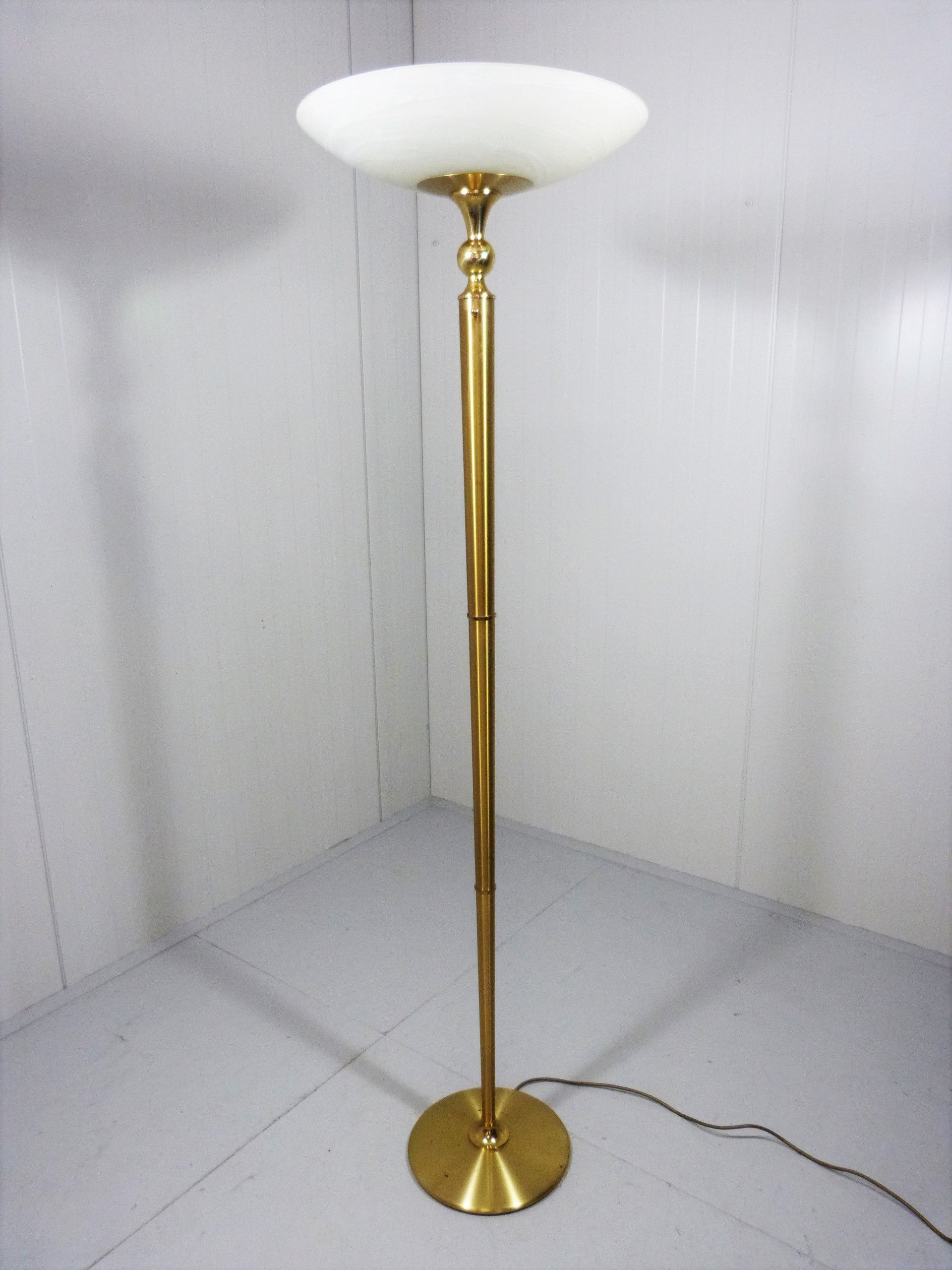 Italian Floor Lamp Brass Glass Relco Milano Brass Floor inside dimensions 1920 X 2560