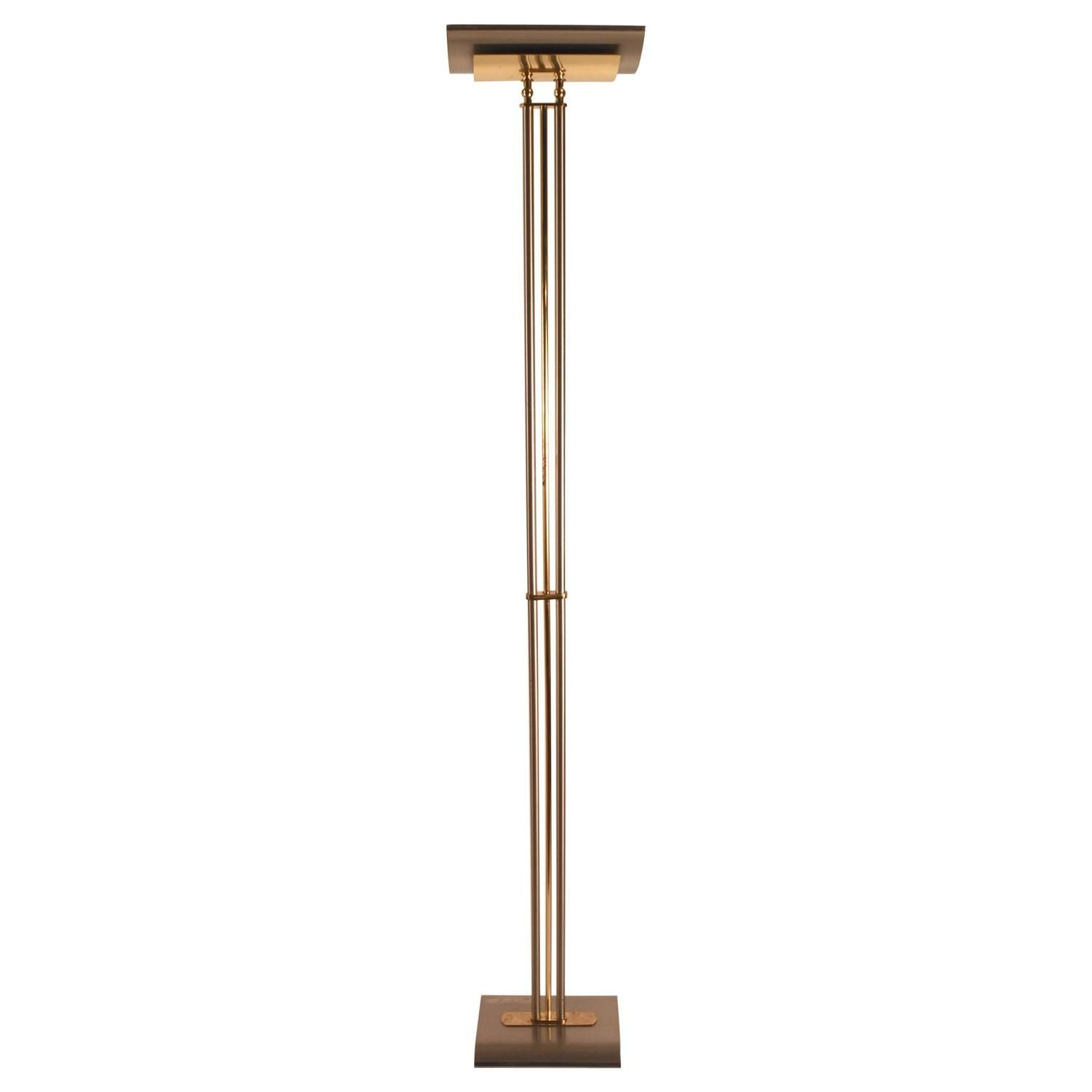 Italian Made Halogen Floor Lamp Torchiere Brass And Steel for sizing 1500 X 1500