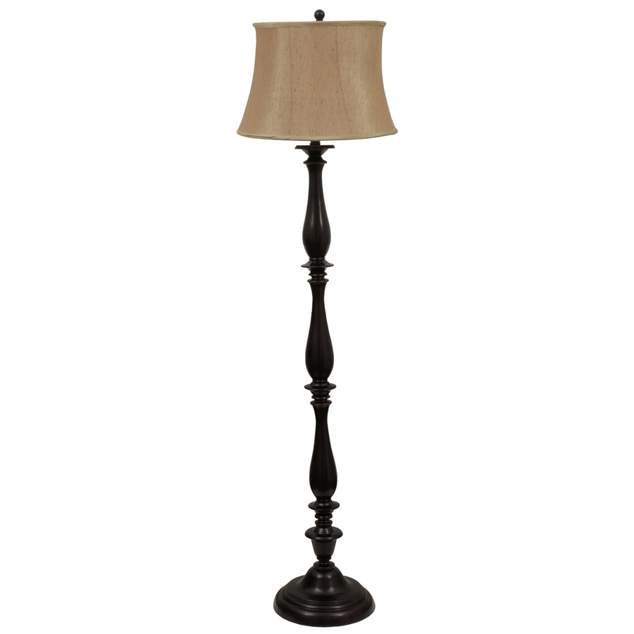 J Hunt Home Woodbine 61 In Bronze 3 Way Shaded Floor Lamp 3 for dimensions 900 X 900