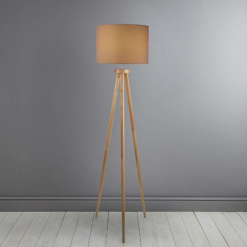 Jandia Wooden Tripod Floor Lamp Lighting In 2019 Wooden regarding proportions 1000 X 1000