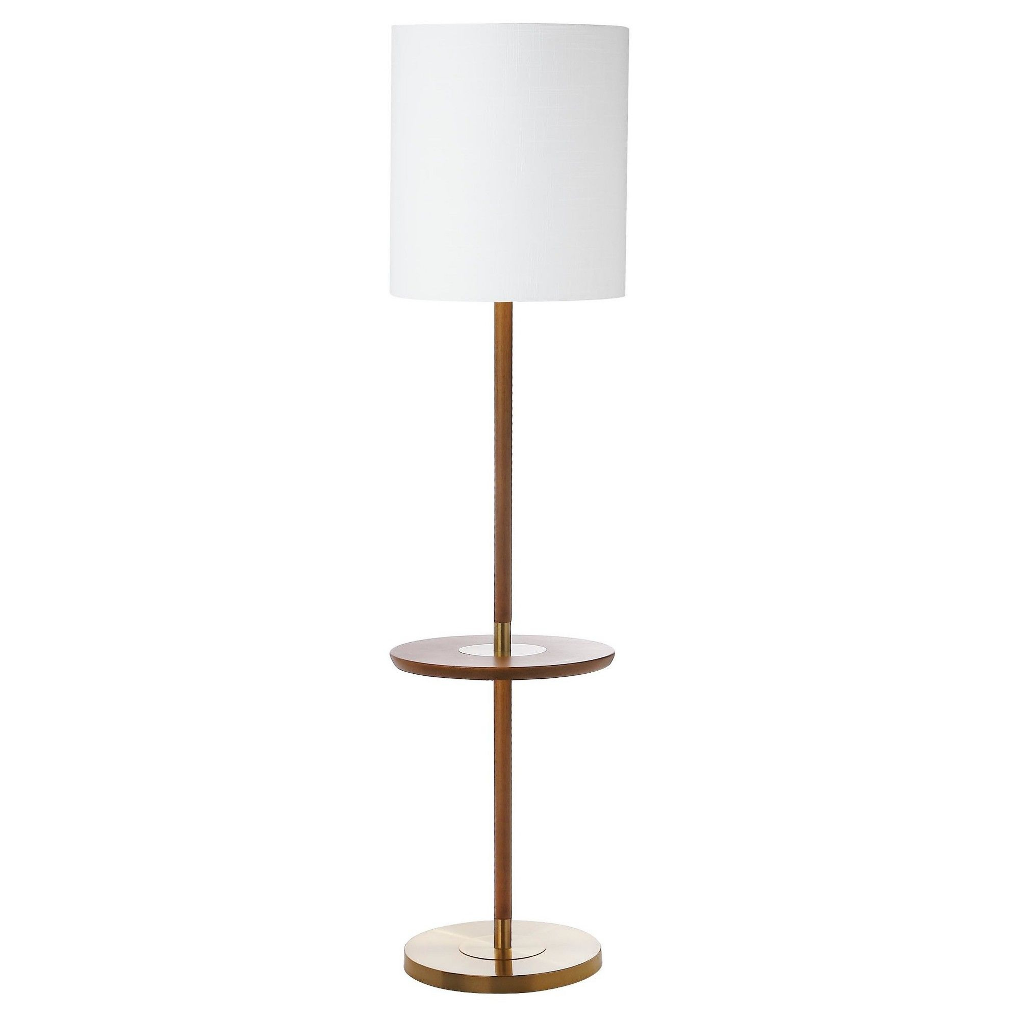 Janell 65inch H End Table Floor Lamp Brown Safavieh In with proportions 2000 X 2000