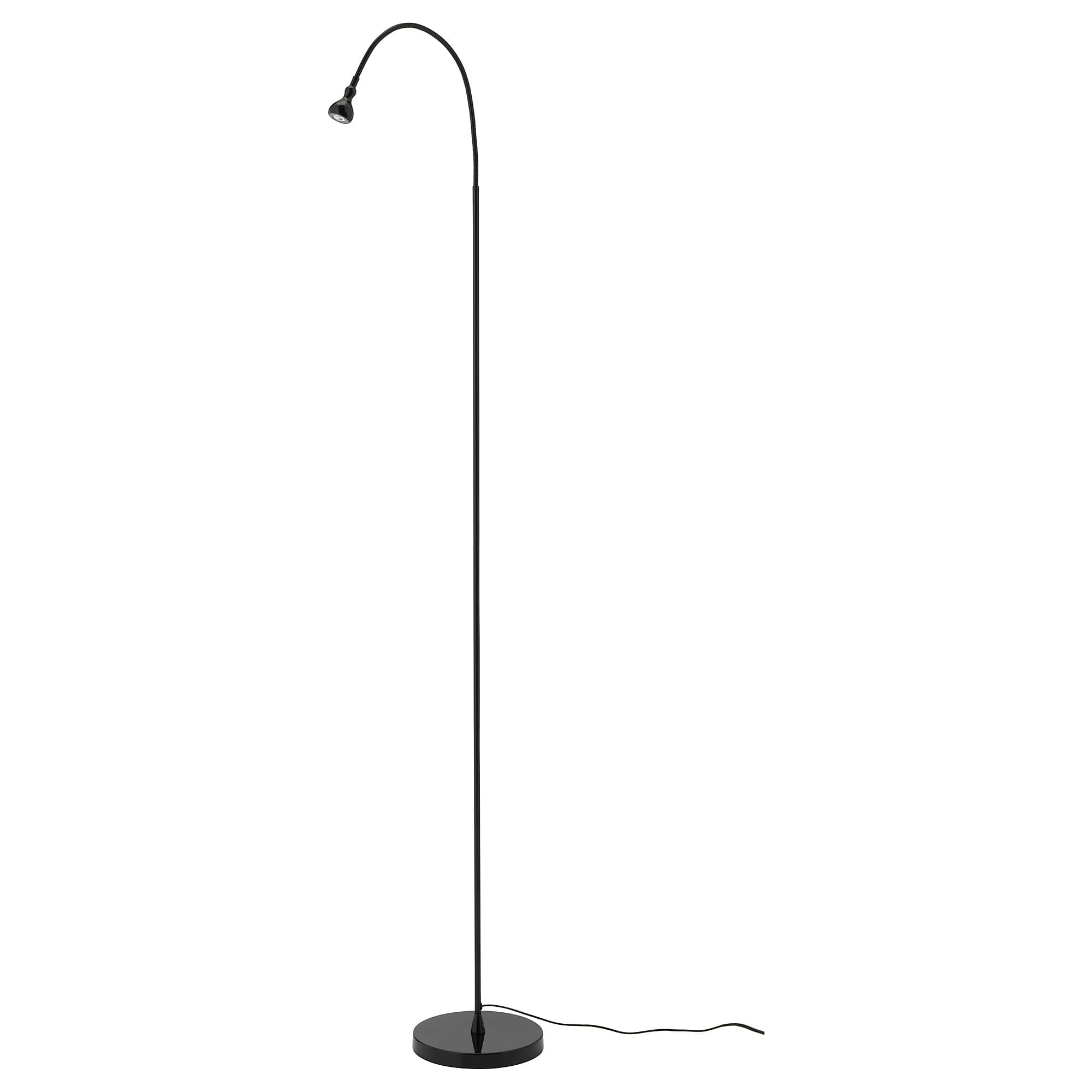 Jansj Led Floorread Lamp Black regarding sizing 2000 X 2000