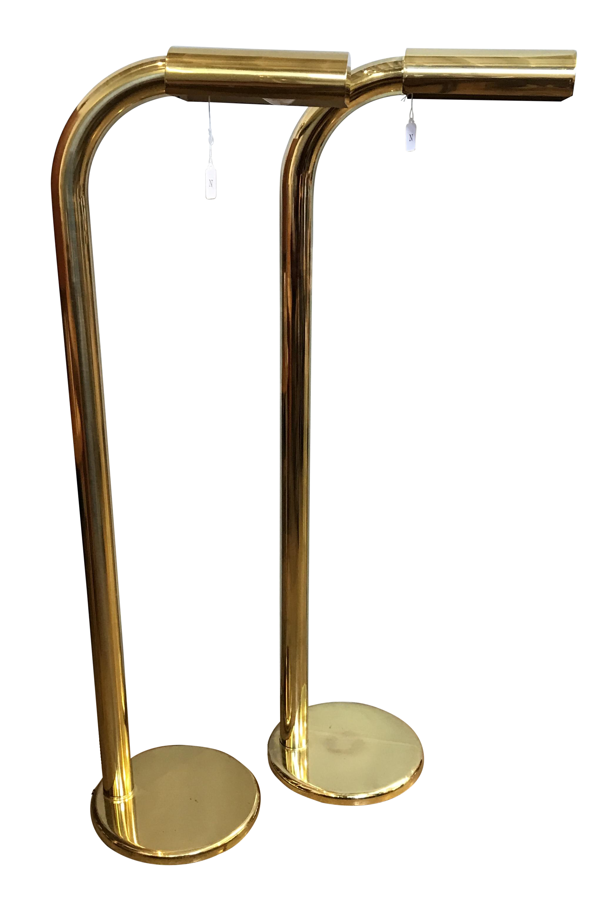 Jim Bindman Rainbow Lamp Co Brass Floor Lamps Pair intended for dimensions 2066 X 3096
