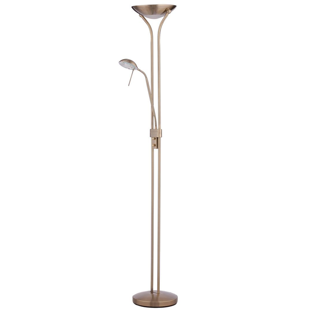 John Lewis Partners Zella Uplighter Floor Lamp Antique pertaining to sizing 1080 X 1080