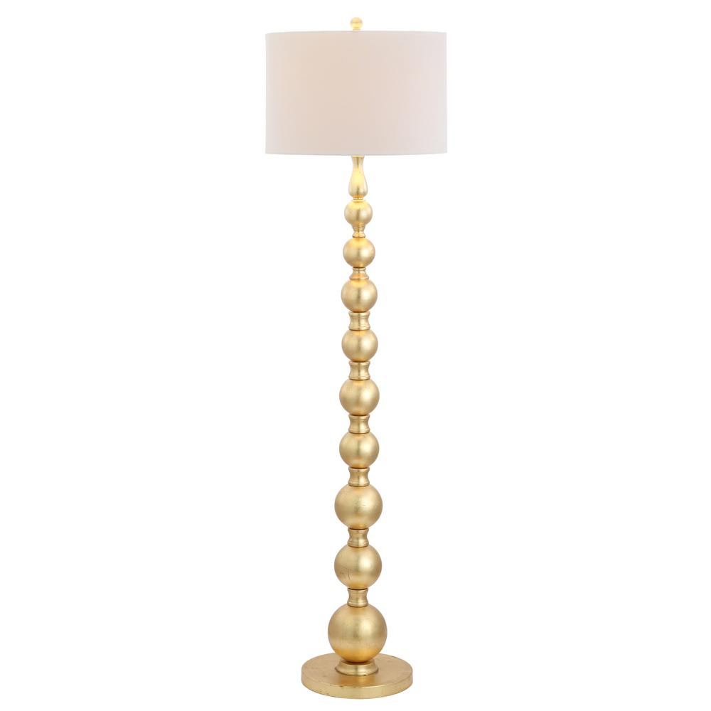 Jonathan Y Adriana 625 In Gold Metal Led Floor Lamp in measurements 1000 X 1000