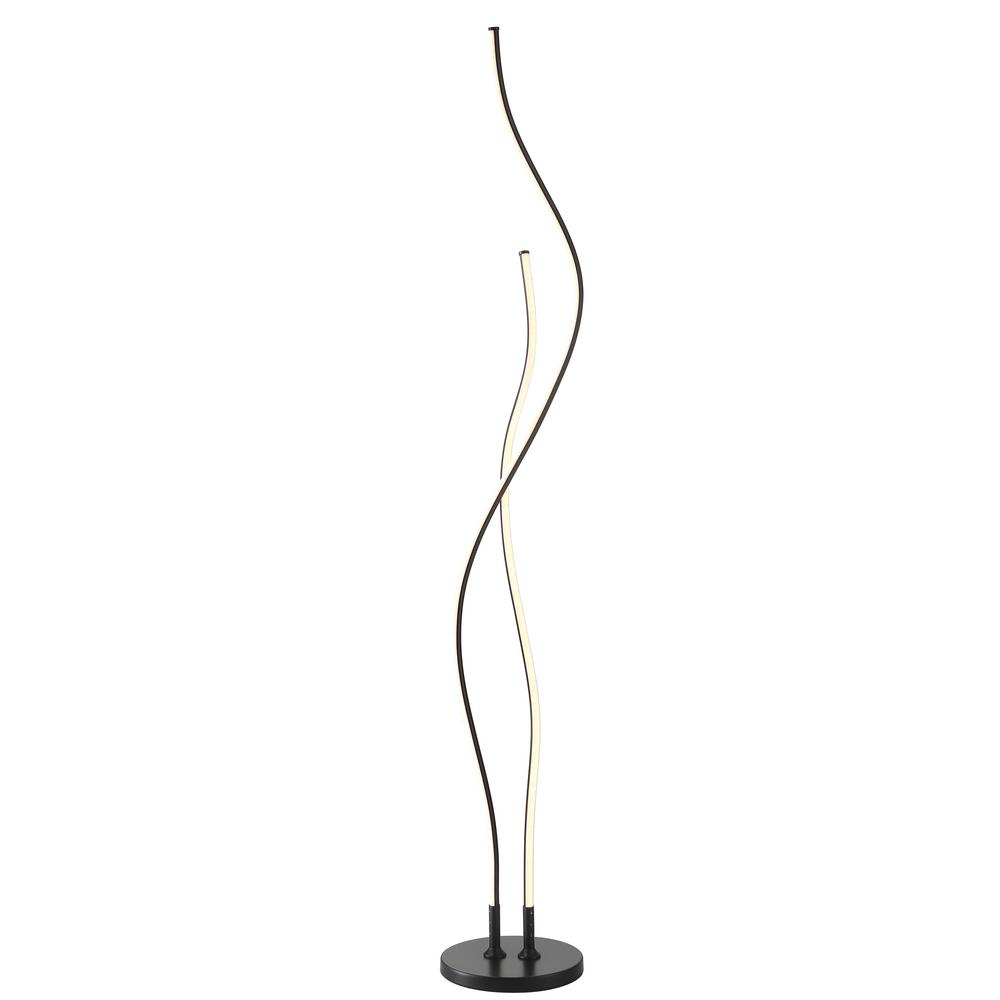 Jonathan Y Cairo 6375 In Black Led Integrated Floor Lamp for size 1000 X 1000