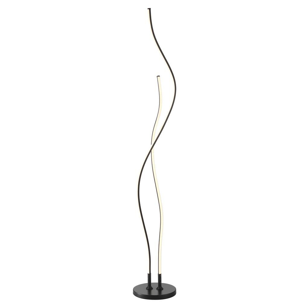 Jonathan Y Cairo 6375 In Black Led Integrated Floor Lamp throughout proportions 1000 X 1000