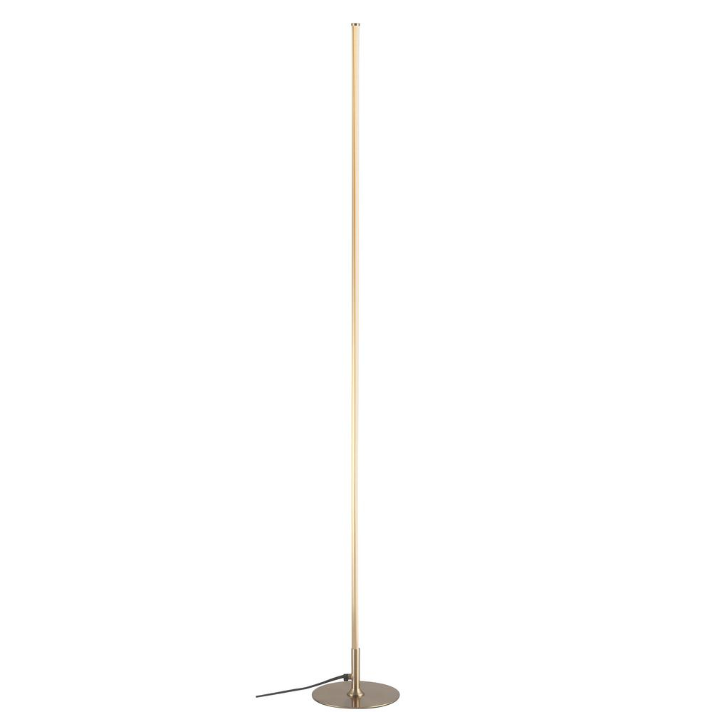 Jonathan Y Iris 595 In Gold Led Integrated Floor Lamp regarding proportions 1000 X 1000