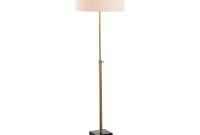 Jonathan Y Lafayette 65 In Brassblack Adjustable Height Floor Lamp intended for dimensions 1000 X 1000