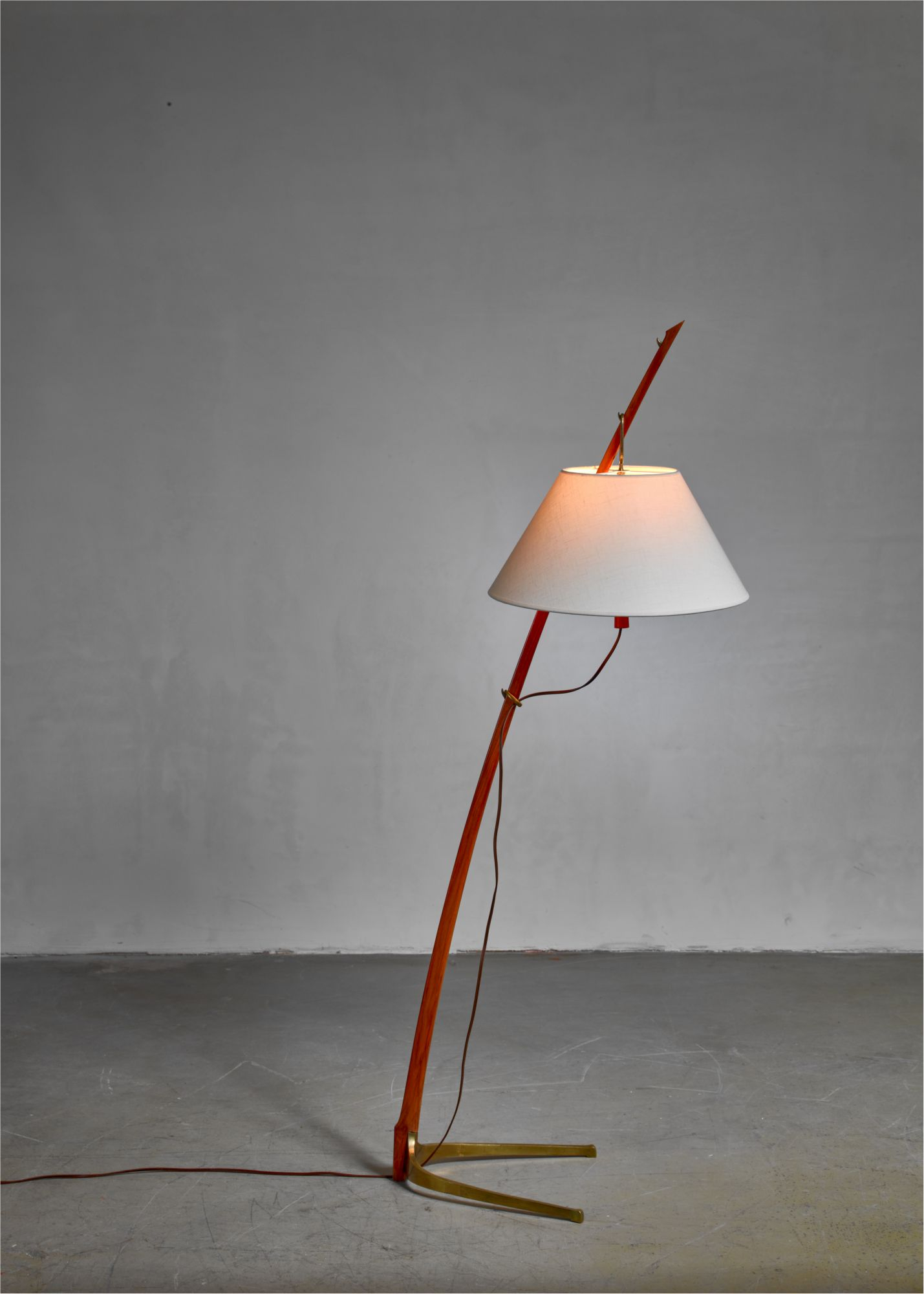 Kalmar Dornstab Floor Lamp Austria 1940s intended for dimensions 1429 X 2000