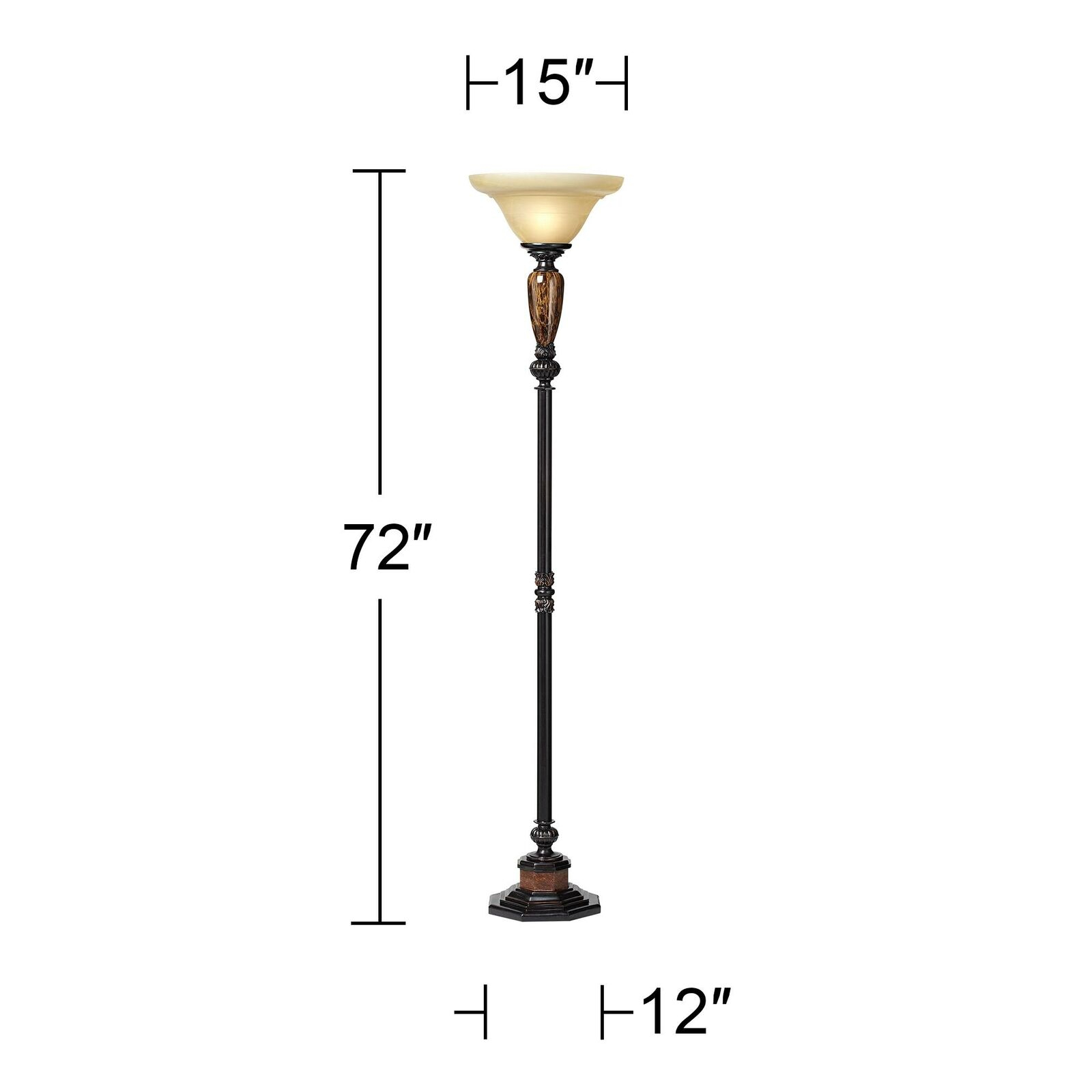 Kathy Ireland Sonnett 72 High Torchiere Floor Lamp with regard to sizing 1600 X 1600