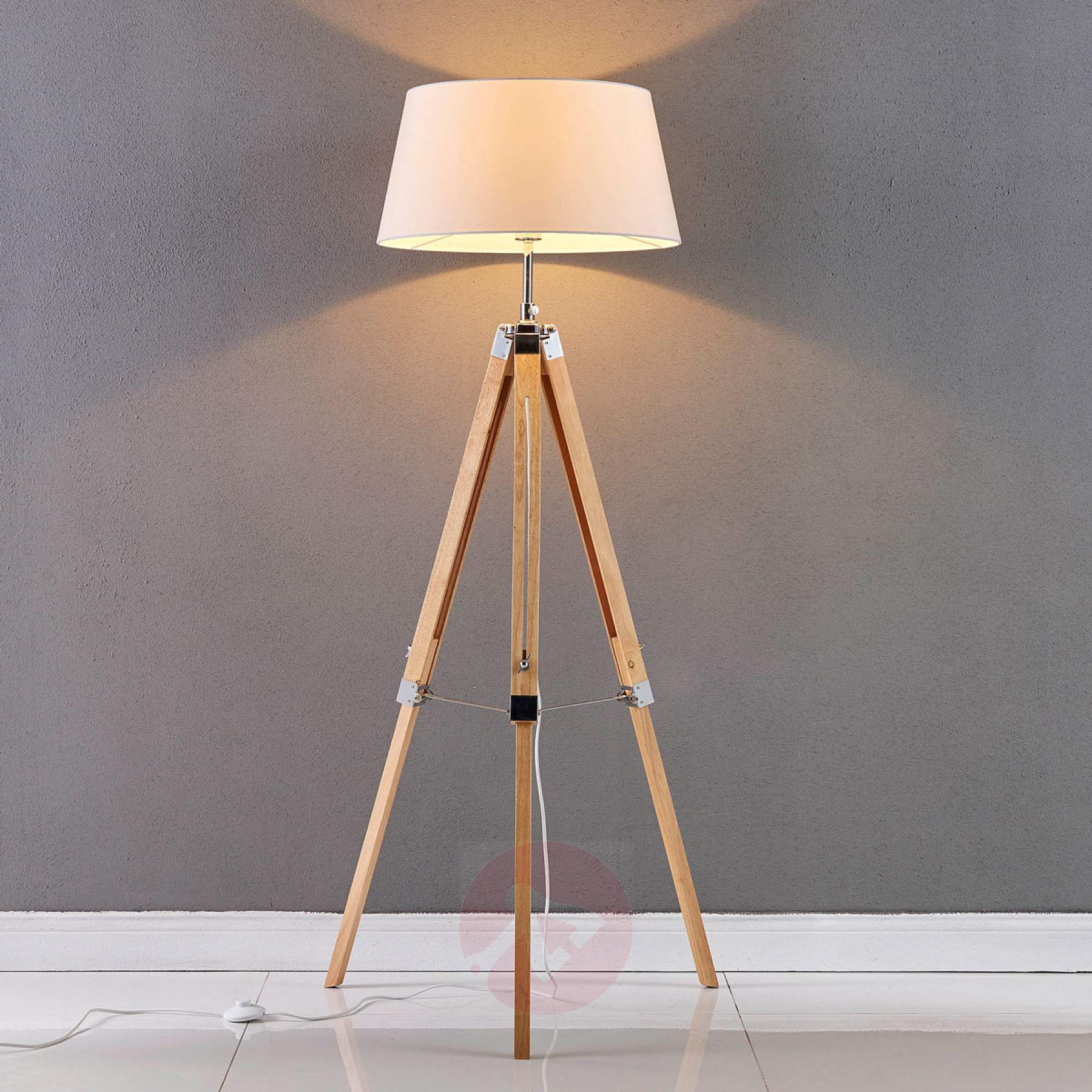 Katie Floor Lamp With A Three Legged Wooden Stand pertaining to sizing 1800 X 1800
